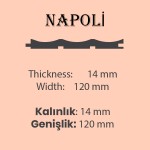 NAPOLİ AHŞAP PANEL 18mm (11,75CM x 280CM)