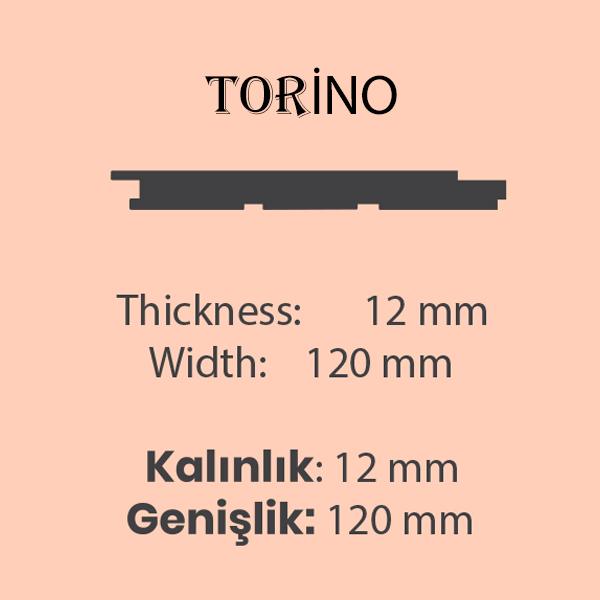 TORİNO AHŞAP PANEL 12mm (12CM x 280CM)