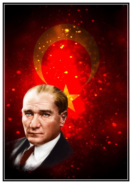 3D ATATÜRK POSTER KİŞİYE ÖZEL BASKI 109