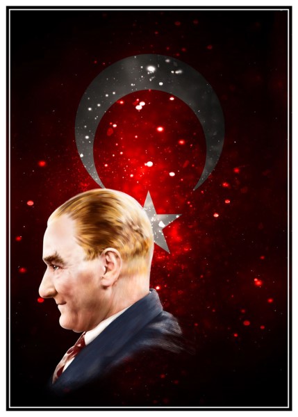 3D ATATÜRK POSTER KİŞİYE ÖZEL BASKI 110