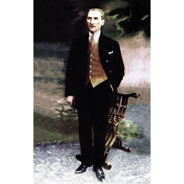 3D ATATÜRK POSTER KİŞİYE ÖZEL BASKI 130