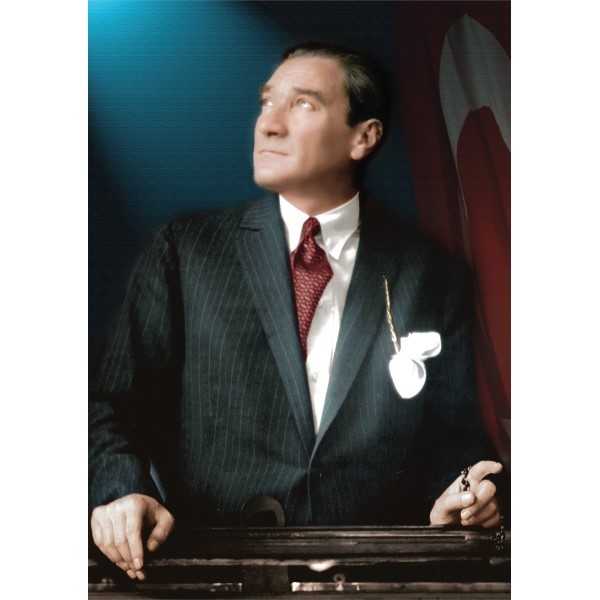 3D ATATÜRK POSTER KİŞİYE ÖZEL BASKI 132