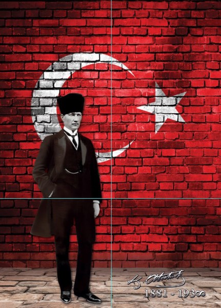 3D ATATÜRK POSTER KİŞİYE ÖZEL BASKI 133