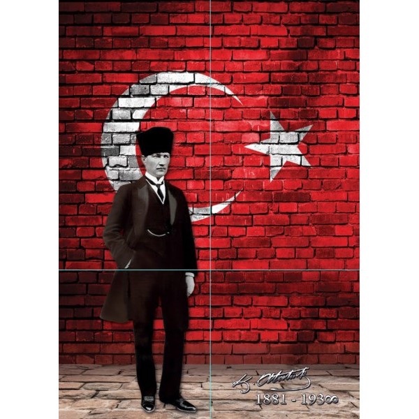 3D ATATÜRK POSTER KİŞİYE ÖZEL BASKI 133