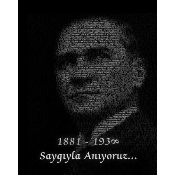 3D ATATÜRK POSTER KİŞİYE ÖZEL BASKI 14