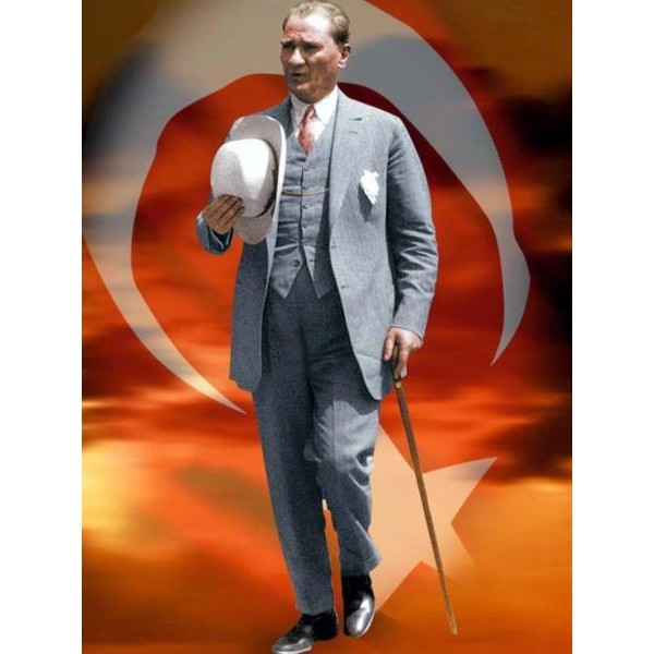 3D ATATÜRK POSTER KİŞİYE ÖZEL BASKI 144