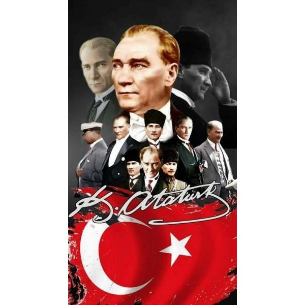 3D ATATÜRK POSTER KİŞİYE ÖZEL BASKI 145