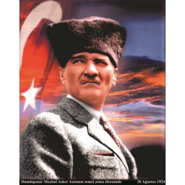 3D ATATÜRK POSTER KİŞİYE ÖZEL BASKI 19