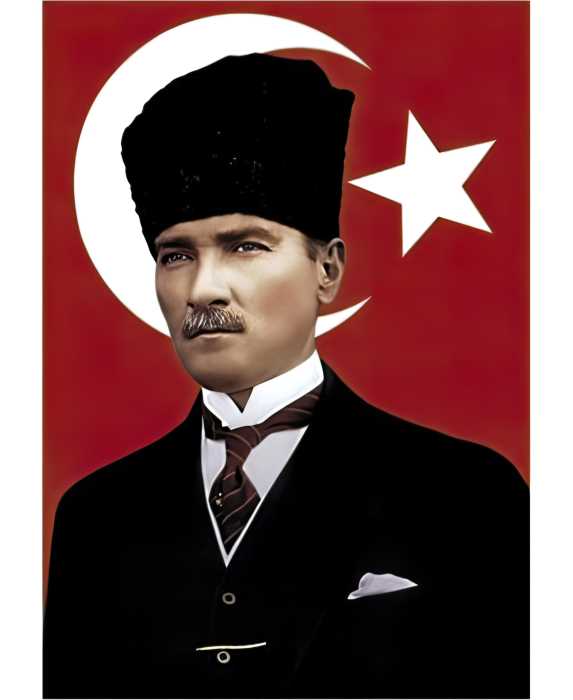 3D ATATÜRK POSTER KİŞİYE ÖZEL BASKI 86