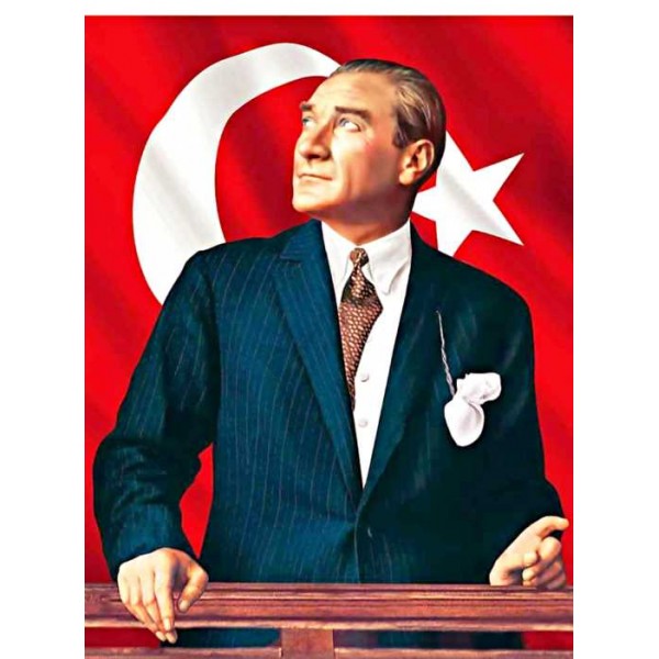 3D ATATÜRK POSTER KİŞİYE ÖZEL BASKI 91