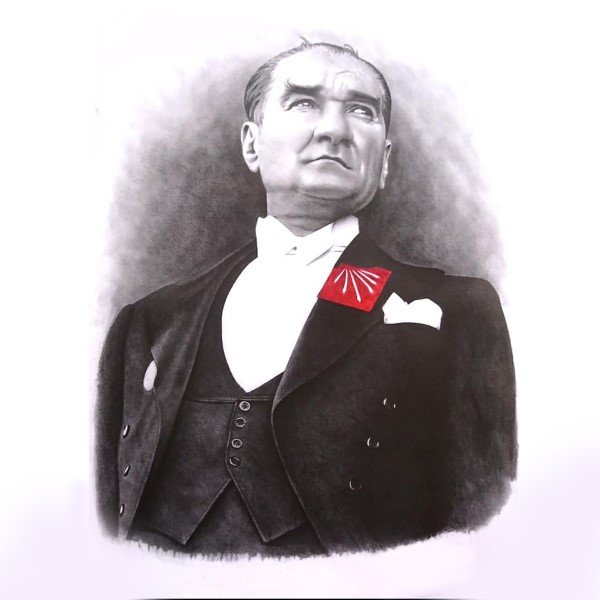 3D ATATÜRK POSTER KİŞİYE ÖZEL BASKI 98