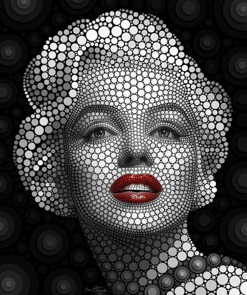 3D MARILYN MONROE POSTER KİŞİYE ÖZEL BASKI 01